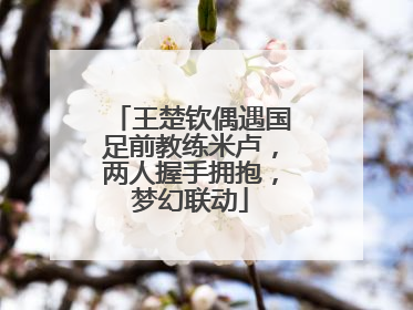 王楚钦偶遇国足前教练米卢，两人握手拥抱，梦幻联动